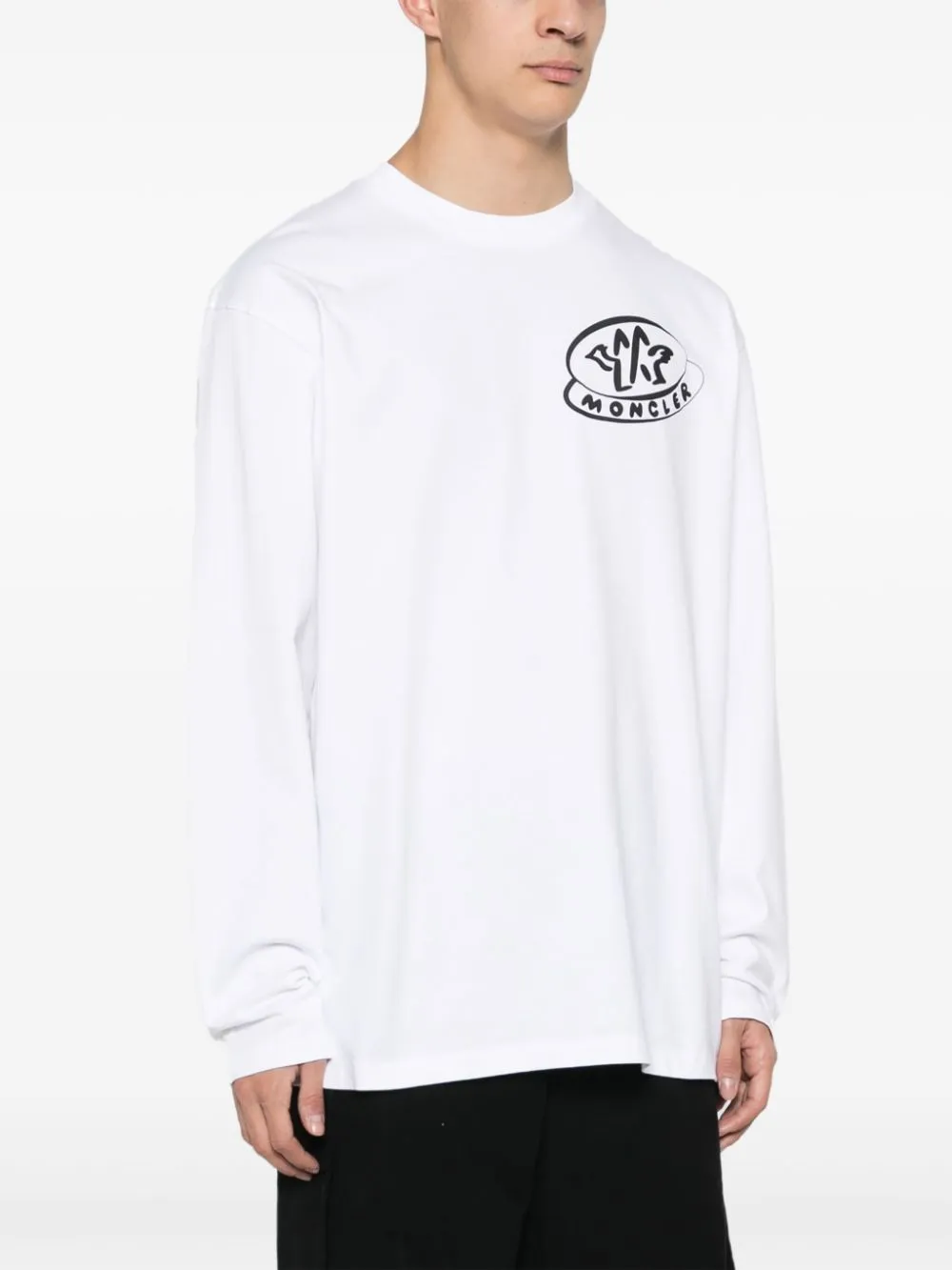 Logo-Stamp Cotton T-Shirt