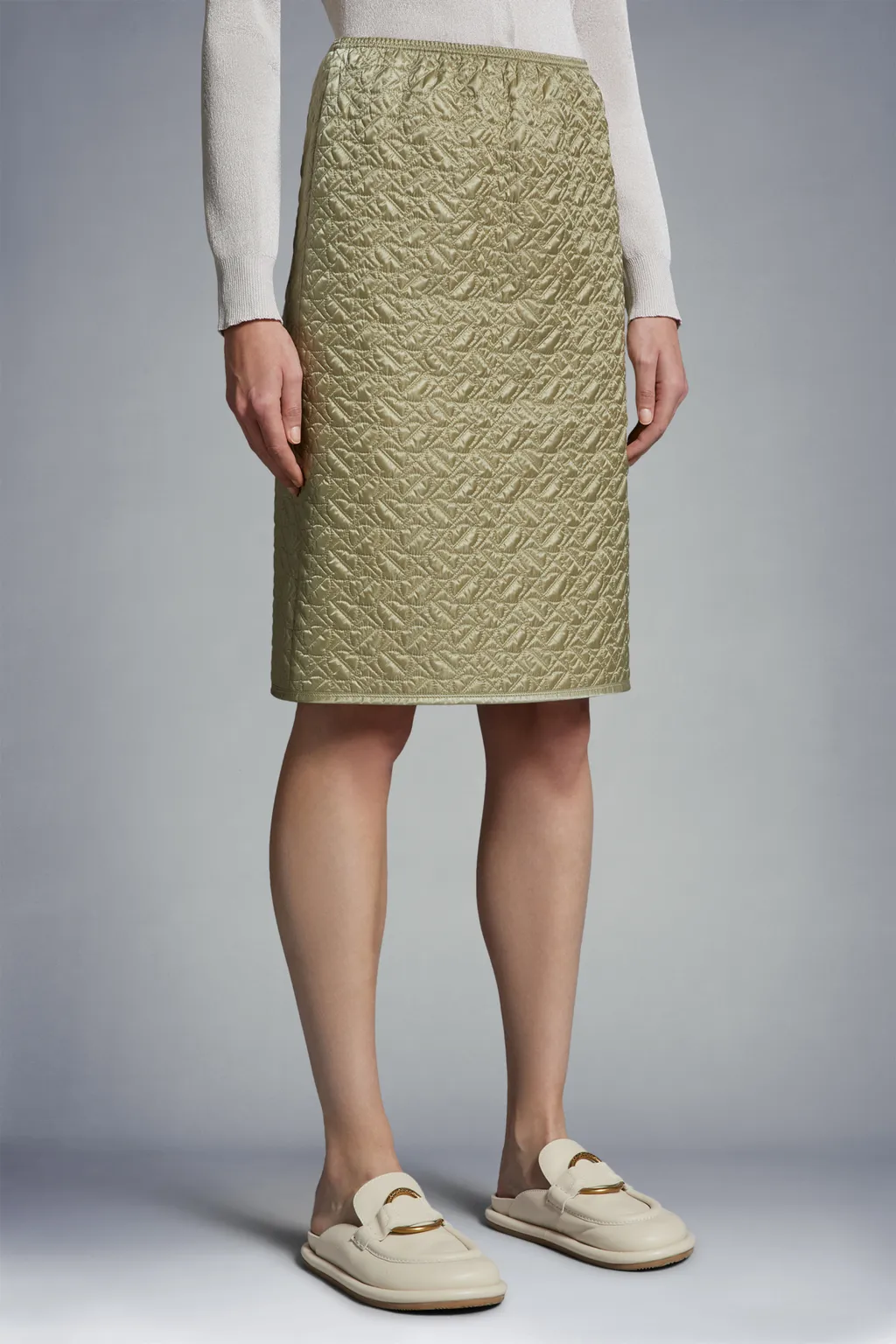 Quilted Midi Skirt