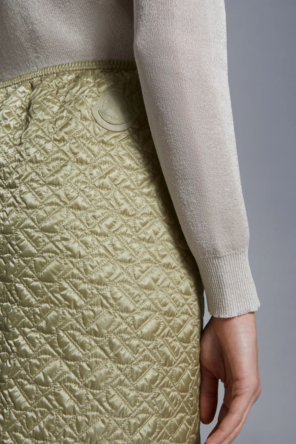 Quilted Midi Skirt