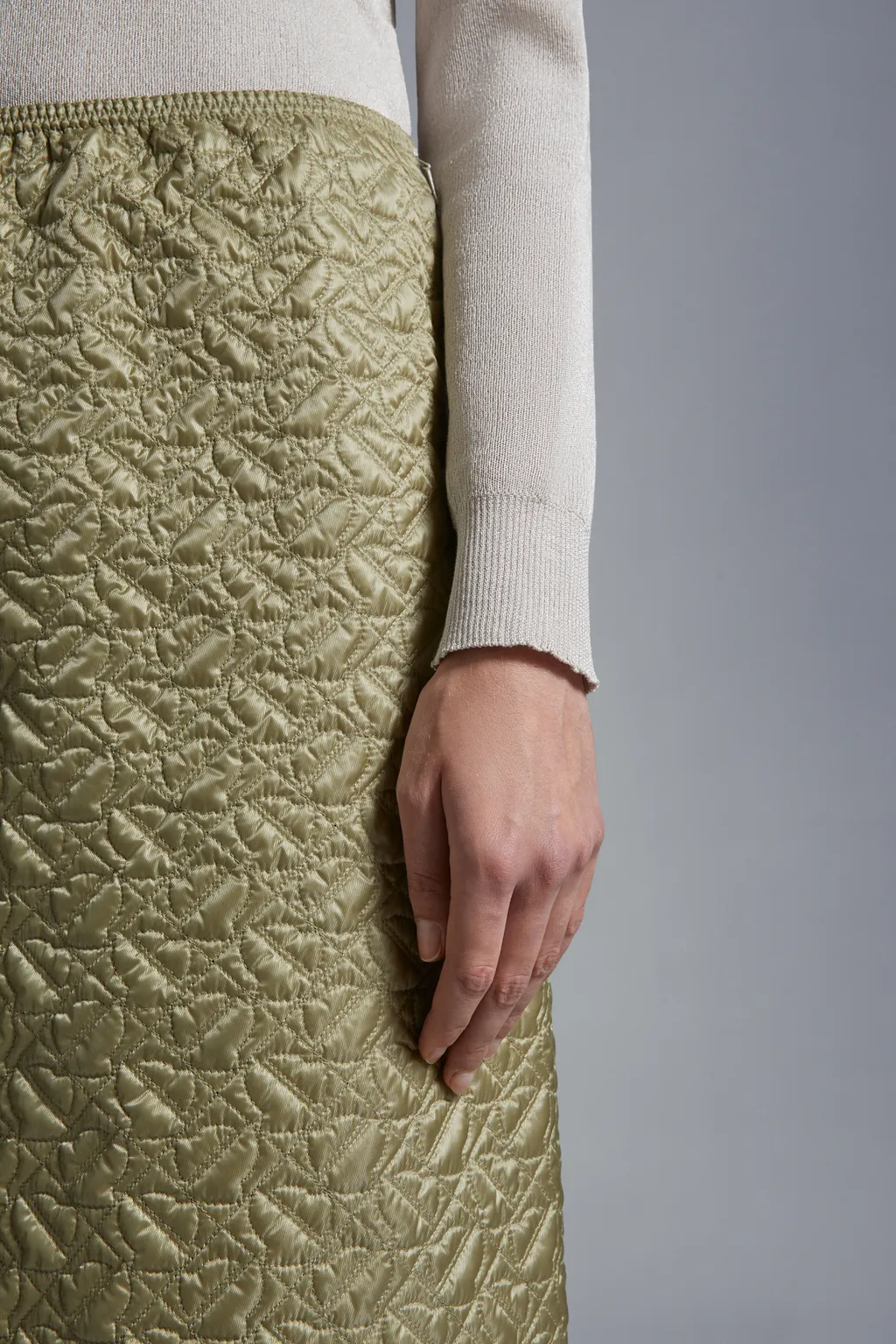 Quilted Midi Skirt