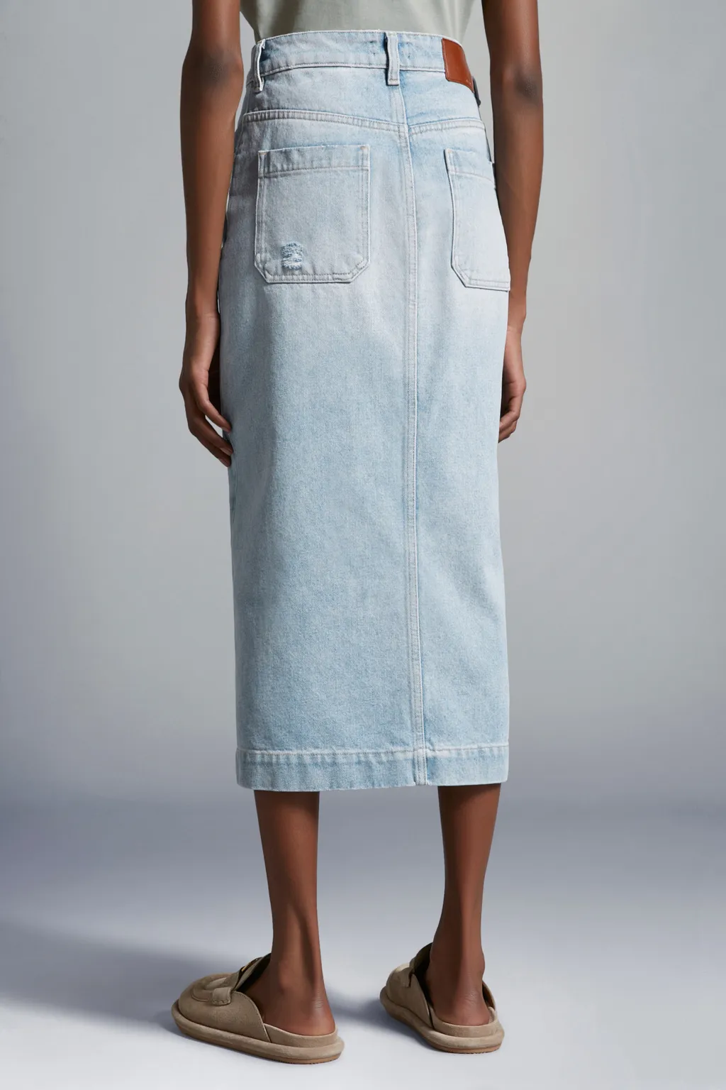 Denim Midi Skirt