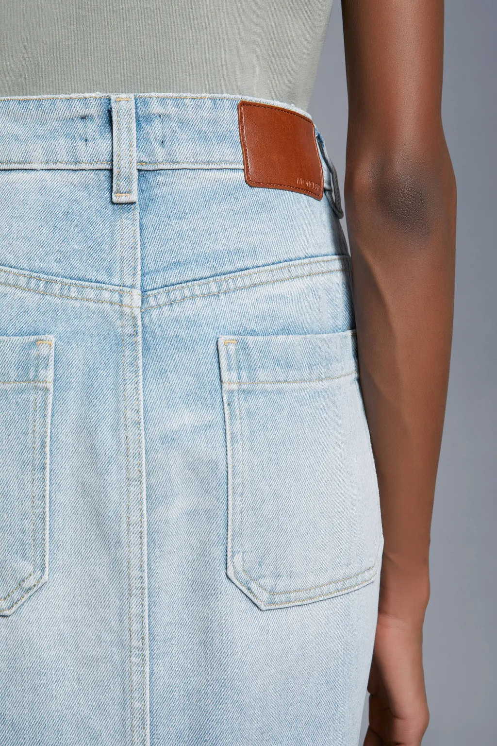 Denim Midi Skirt