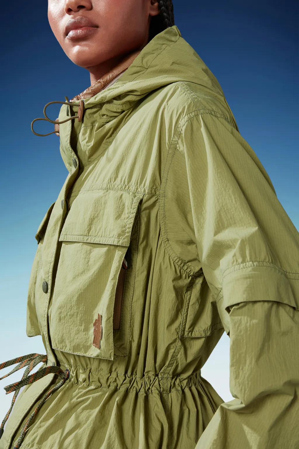 Logo Patch Hooded Jacket