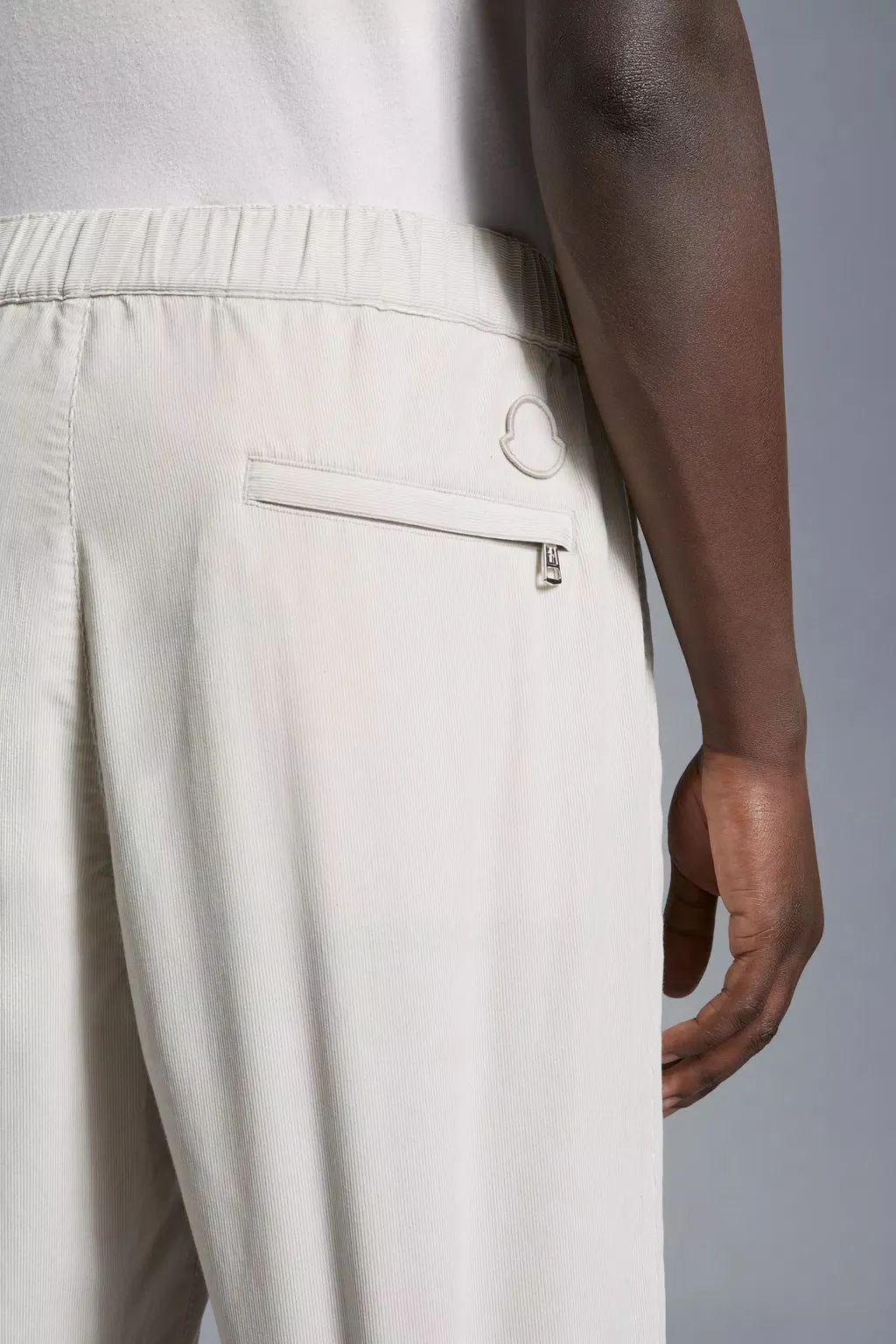 Elasticated-Waist Corduroy Trousers