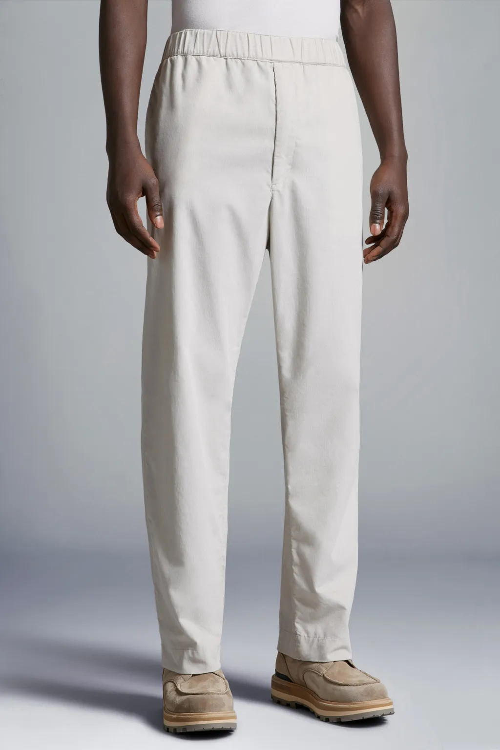 Elasticated-Waist Corduroy Trousers
