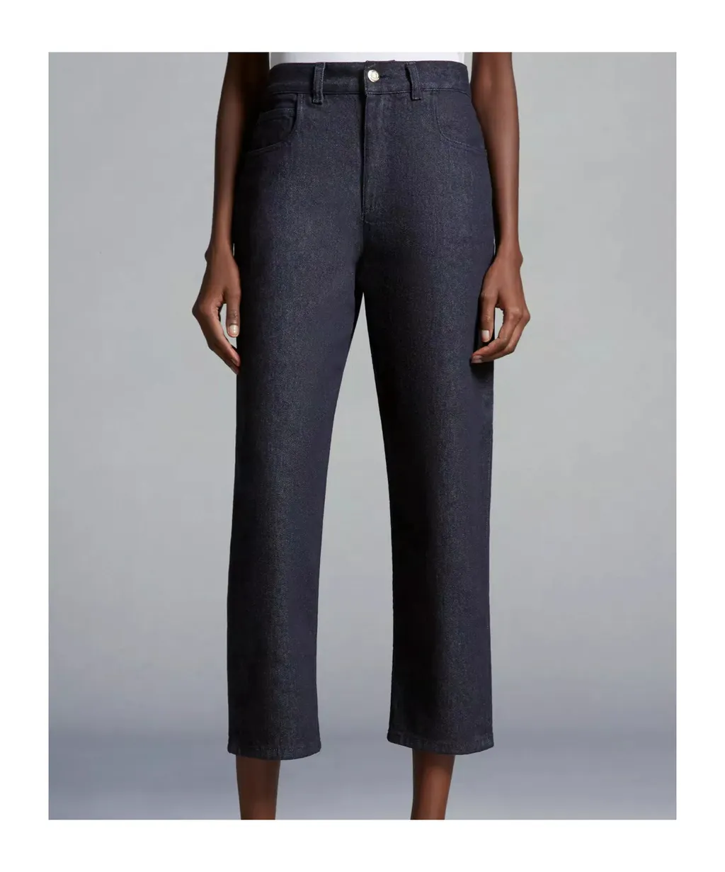 High Waist Straight Cut Trousers