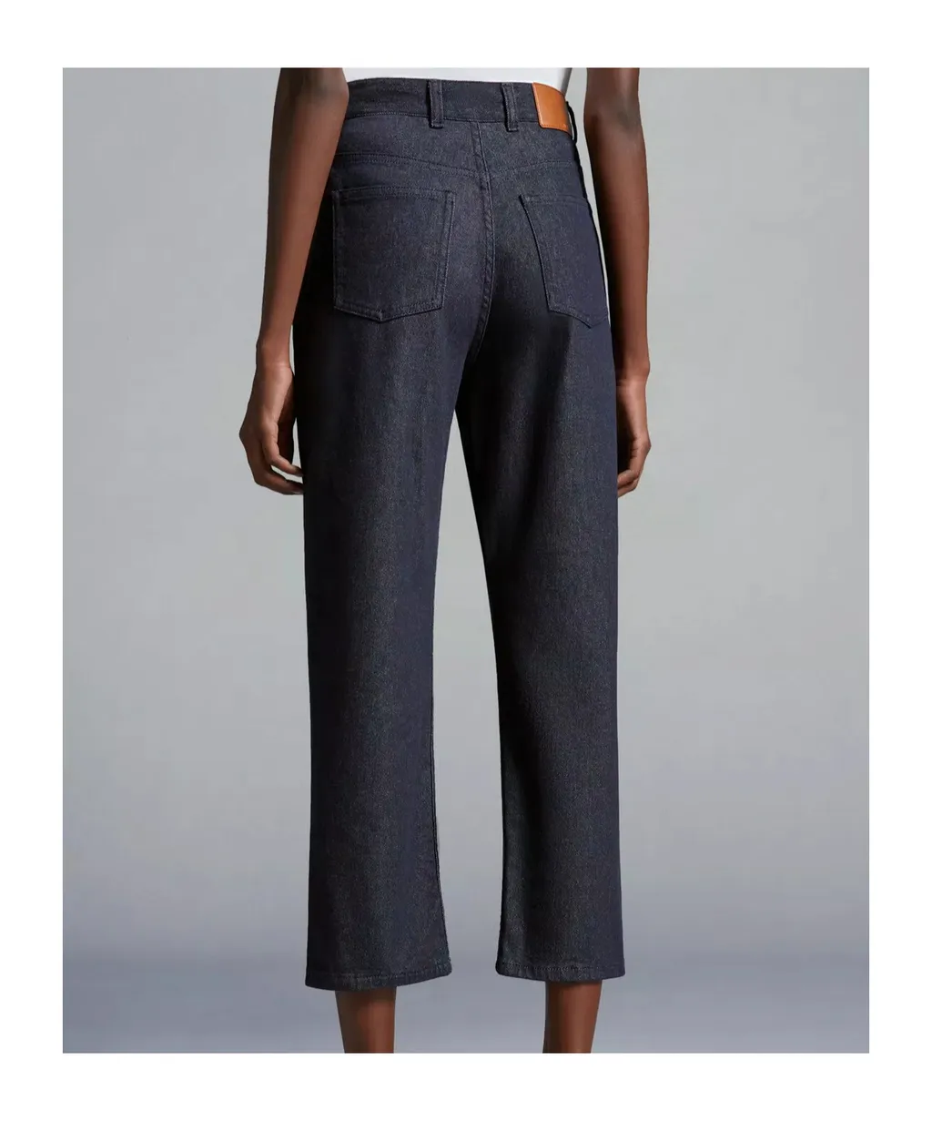 High Waist Straight Cut Trousers