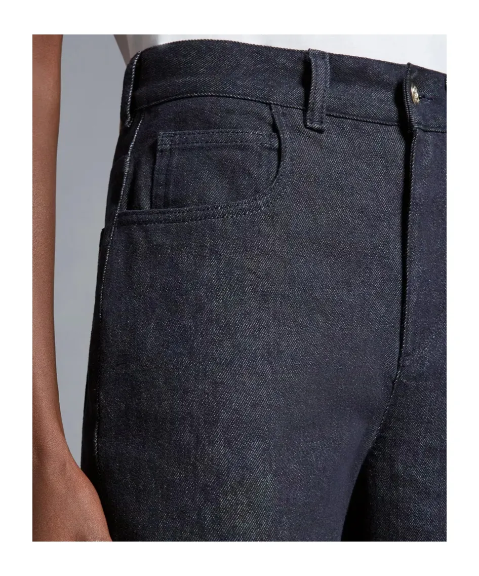 High Waist Straight Cut Trousers