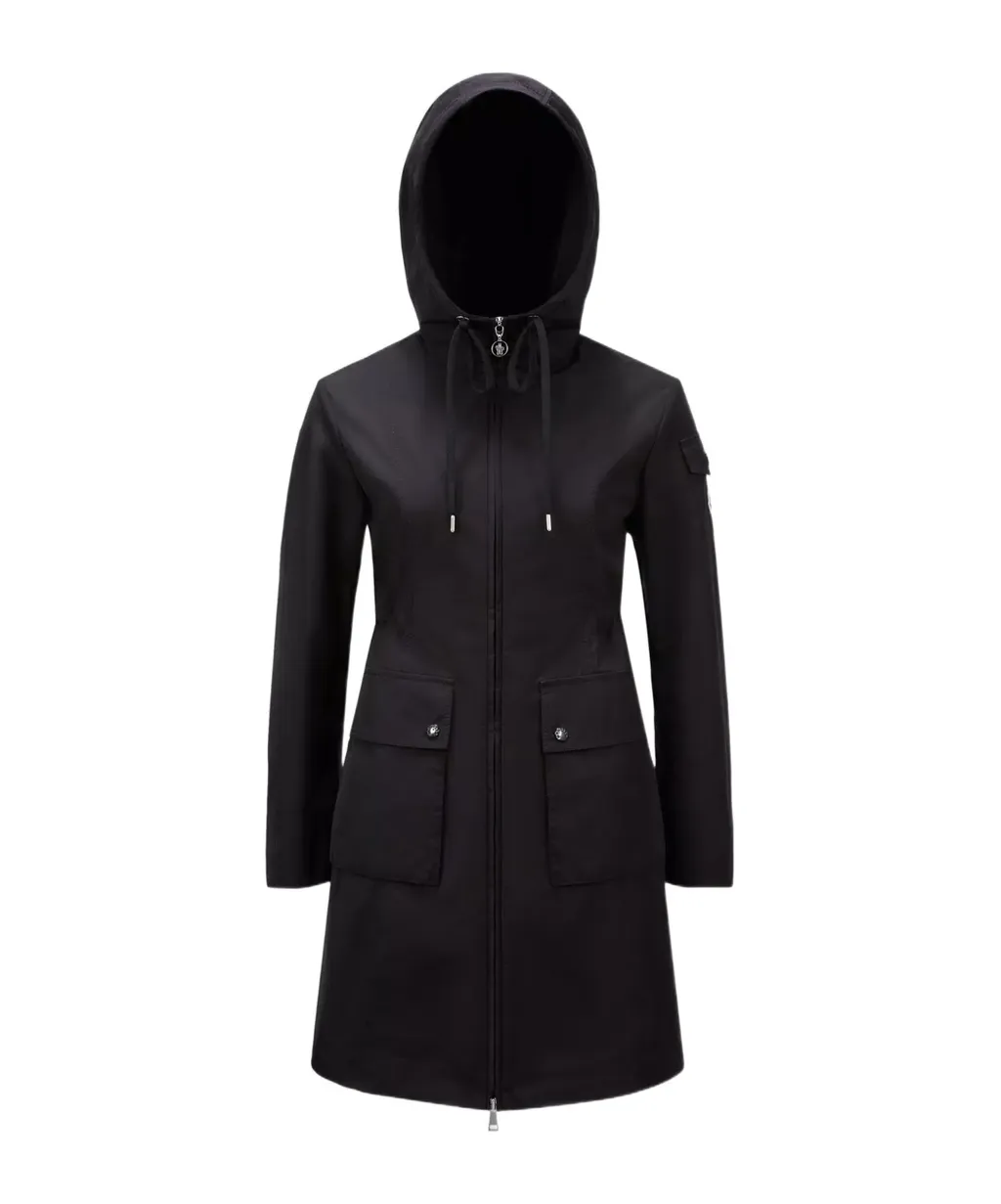 Laerte Logo Patch Hooded Coat