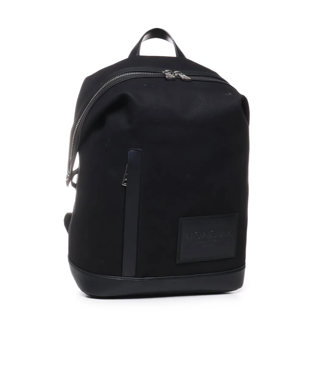 Logo Patch Two-Way Zip Backpack