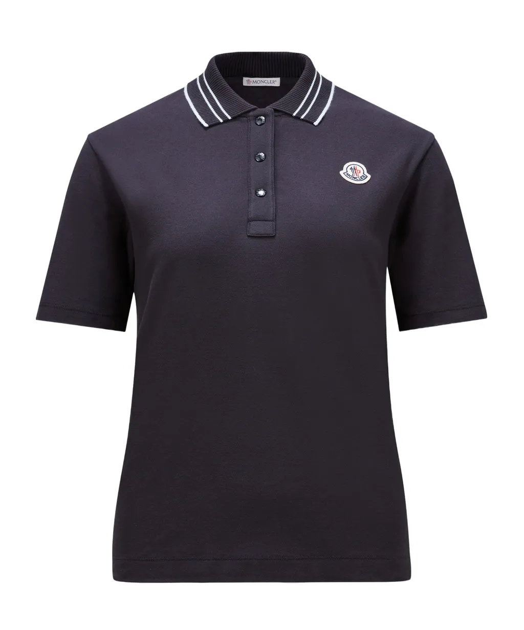 Logo Patch Short-Sleeved Polo Shirt