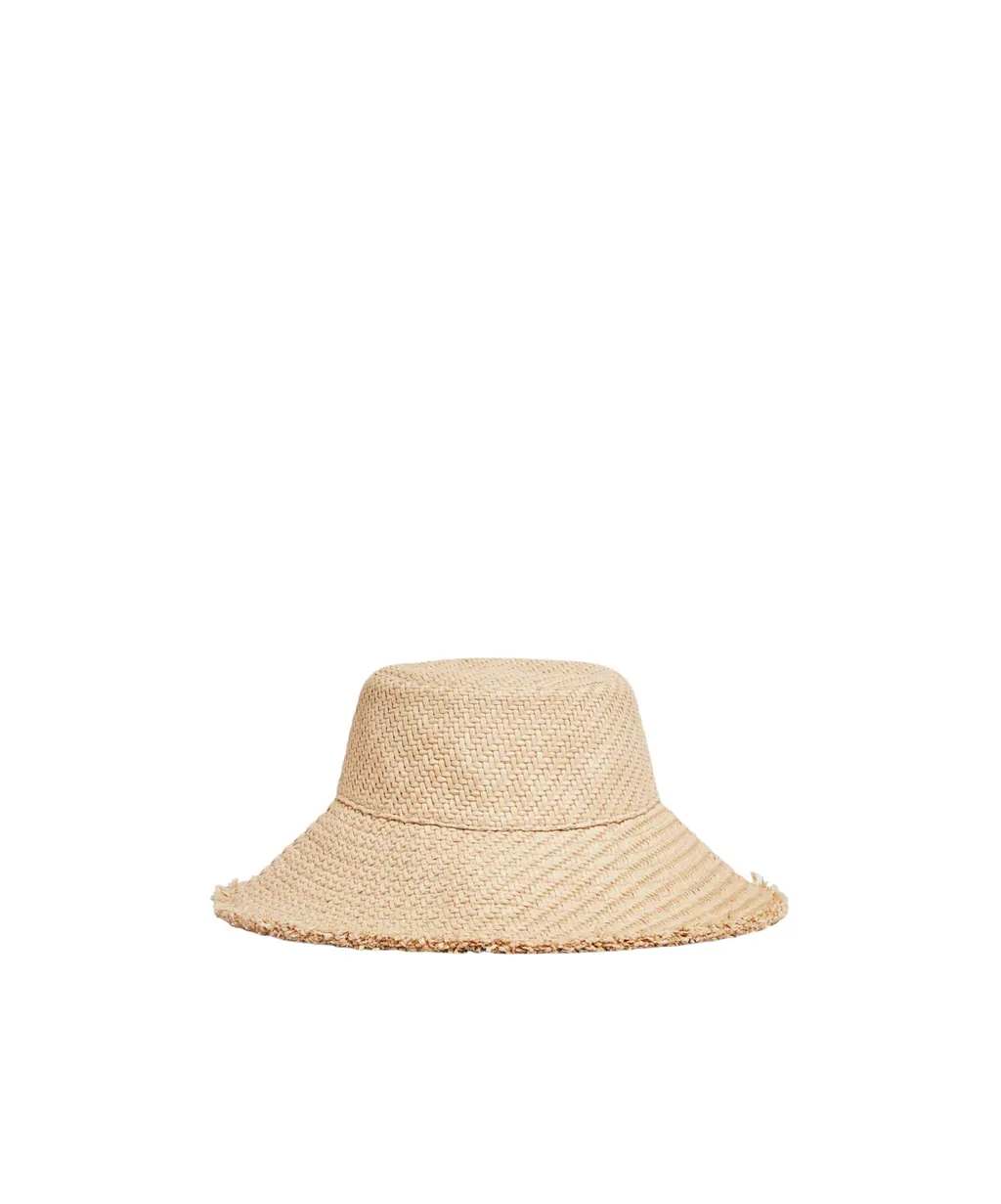 Logo Patch Fringed Interwoven Hat