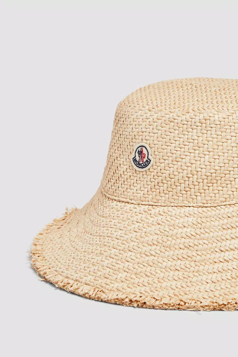 Logo Patch Fringed Interwoven Hat