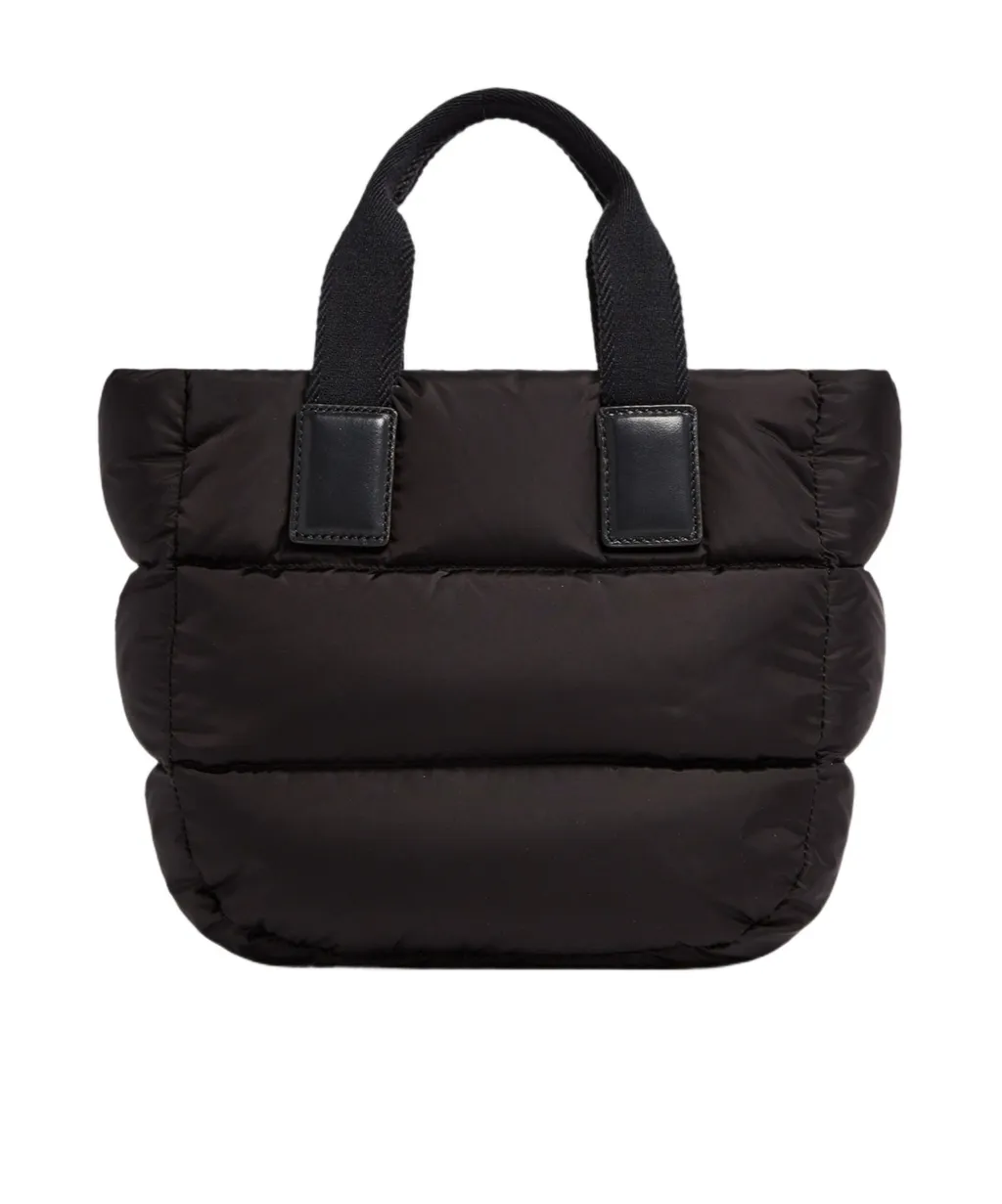 Logo Patch Puffer Tote Bag