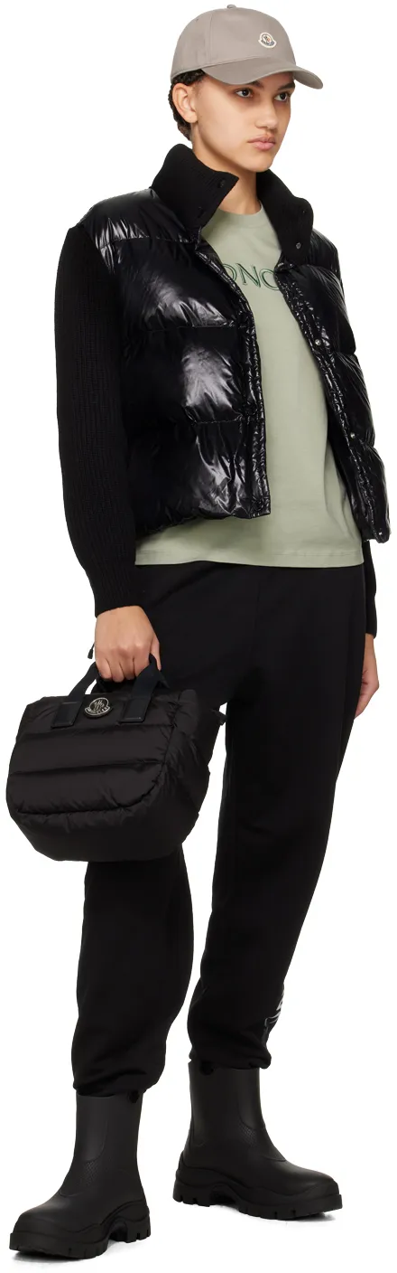 Logo Patch Puffer Tote Bag