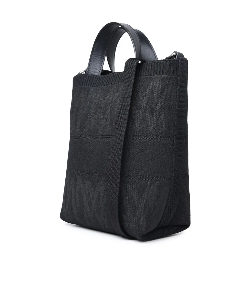 Logo Embroidered Knit Tote Bag