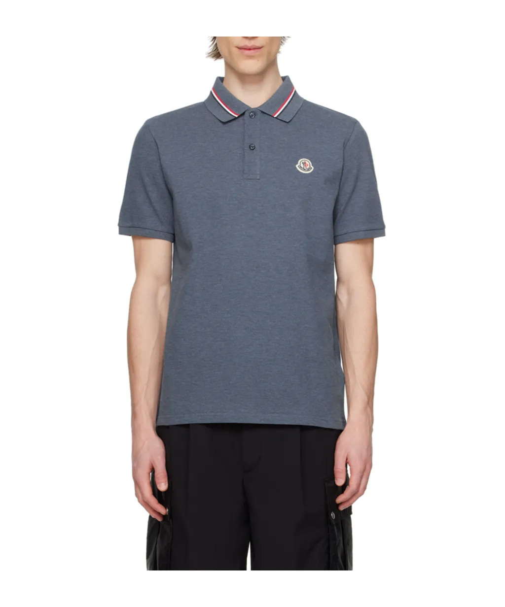 Logo Patch Short-Sleeved Polo Shirt