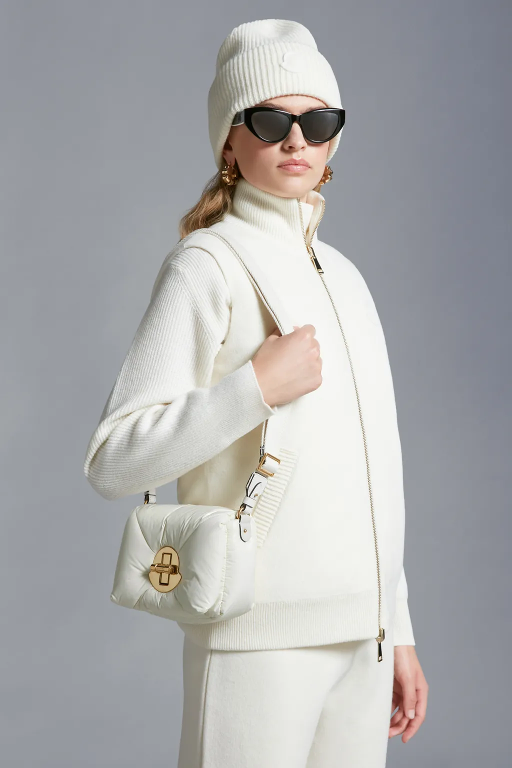 Puf Twist-Lock Mini Crossbody Bag