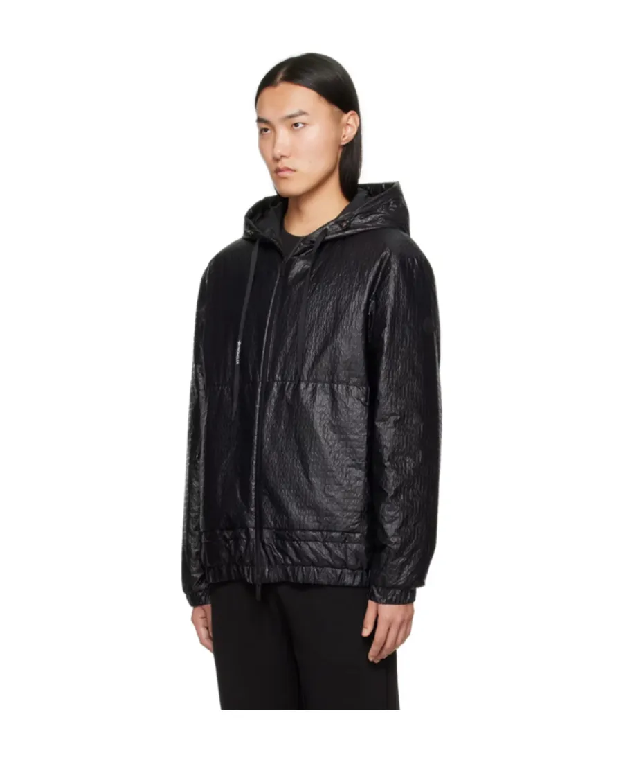 Zip-Up Drawstring Hooded Jacket