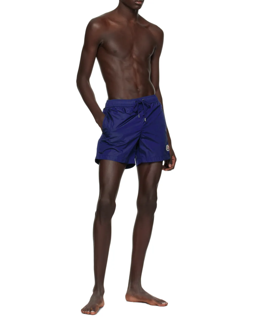 Logo Patch Drawstring Swim Shorts
