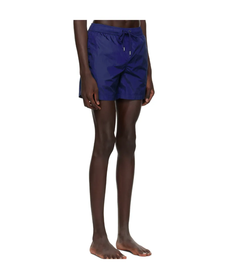 Logo Patch Drawstring Swim Shorts