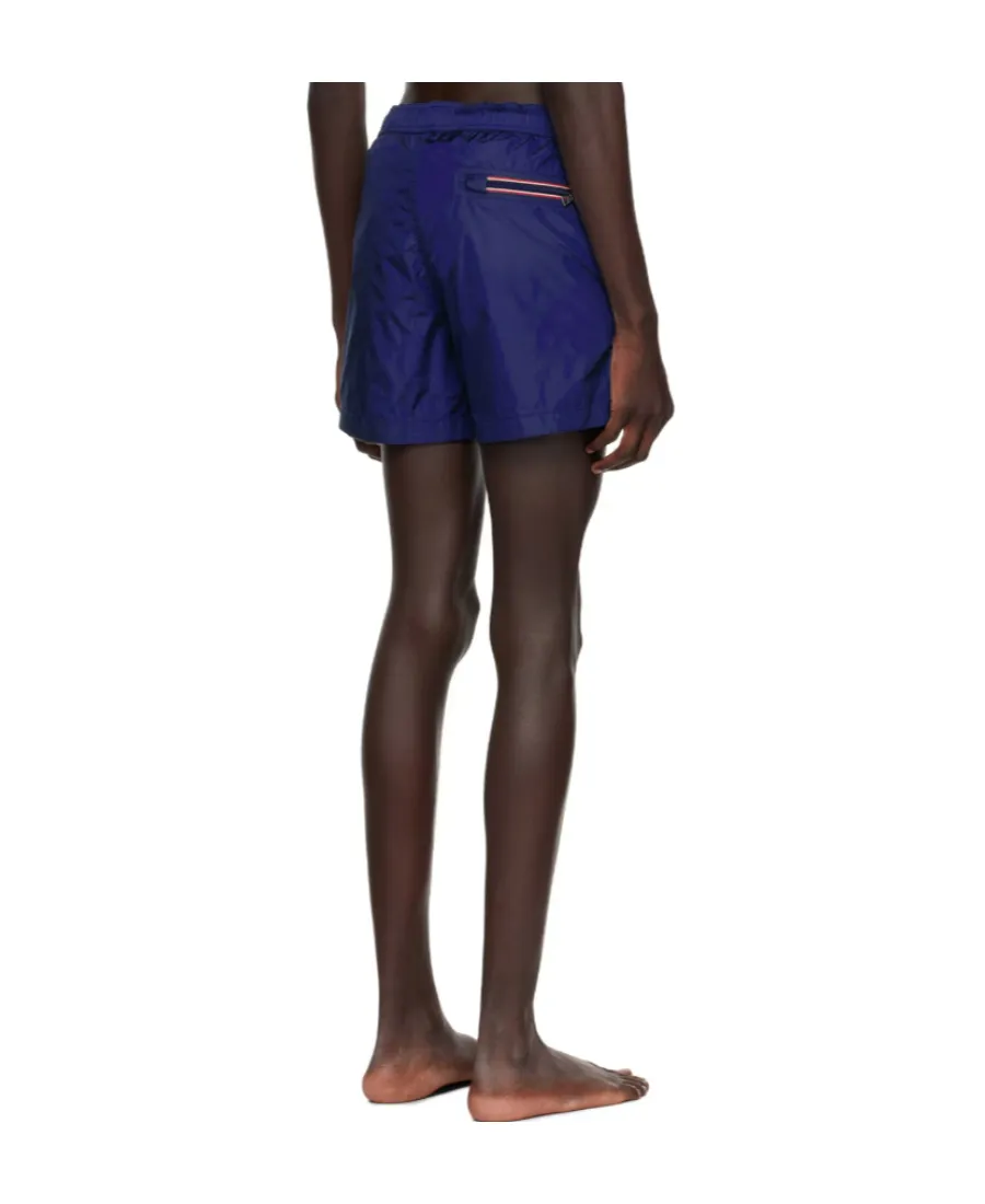 Logo Patch Drawstring Swim Shorts