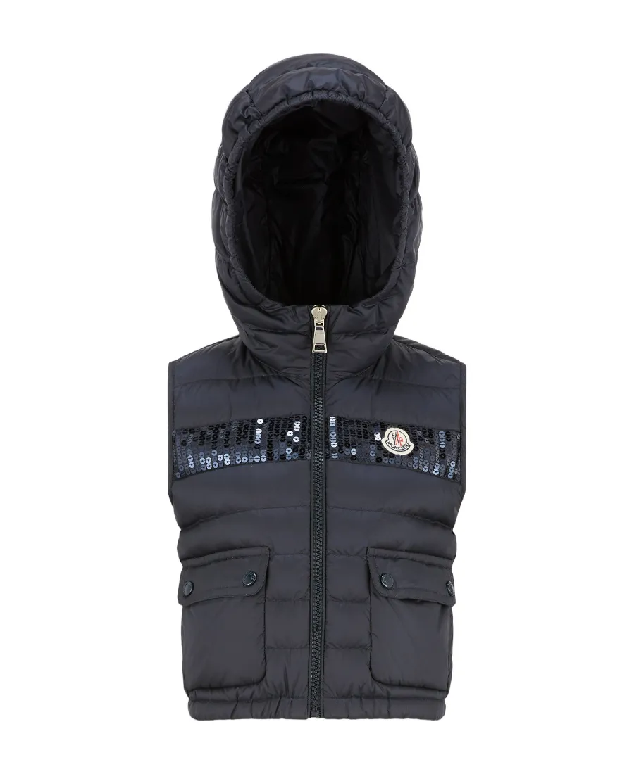 Logo-Patch Zip-Up Padded Gilet