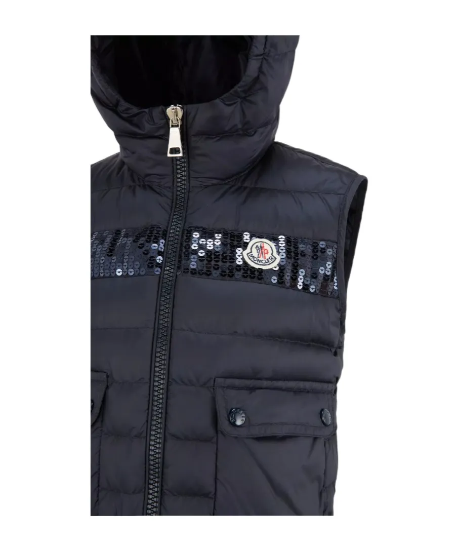 Logo-Patch Zip-Up Padded Gilet