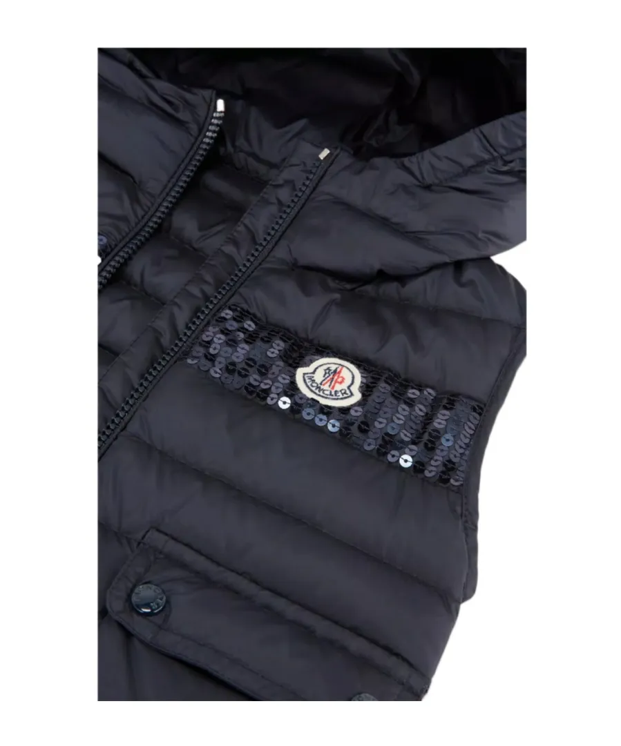 Logo-Patch Zip-Up Padded Gilet