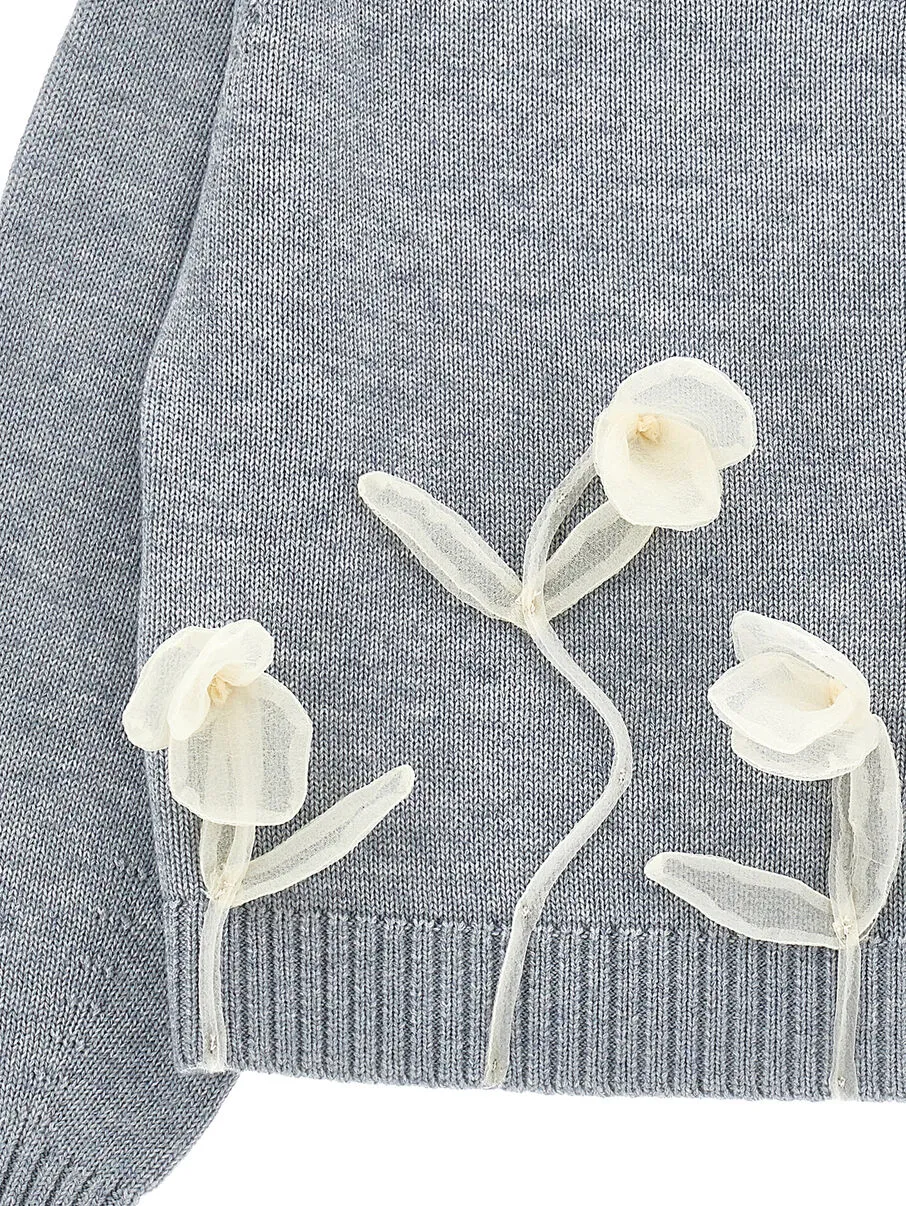 Floral-Appliqué Jumper