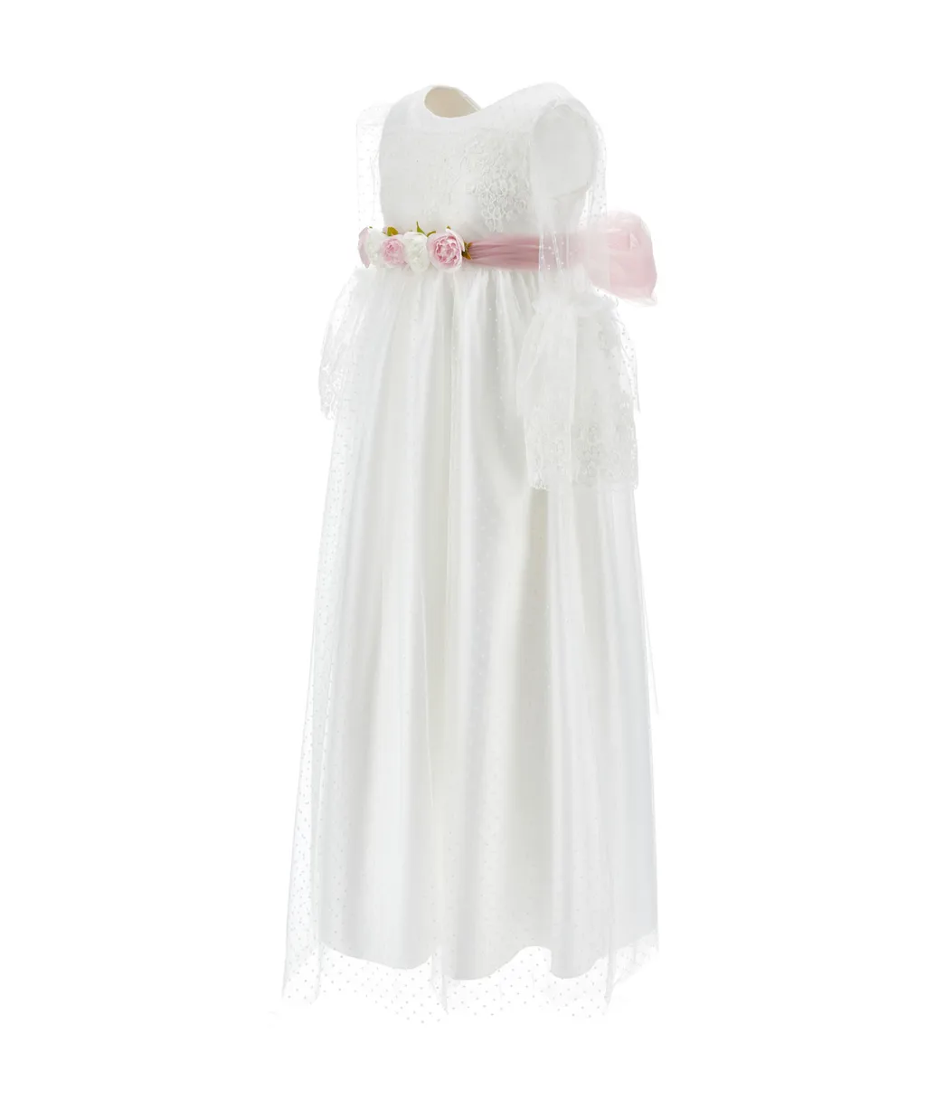 Floral-Embroidery Dress