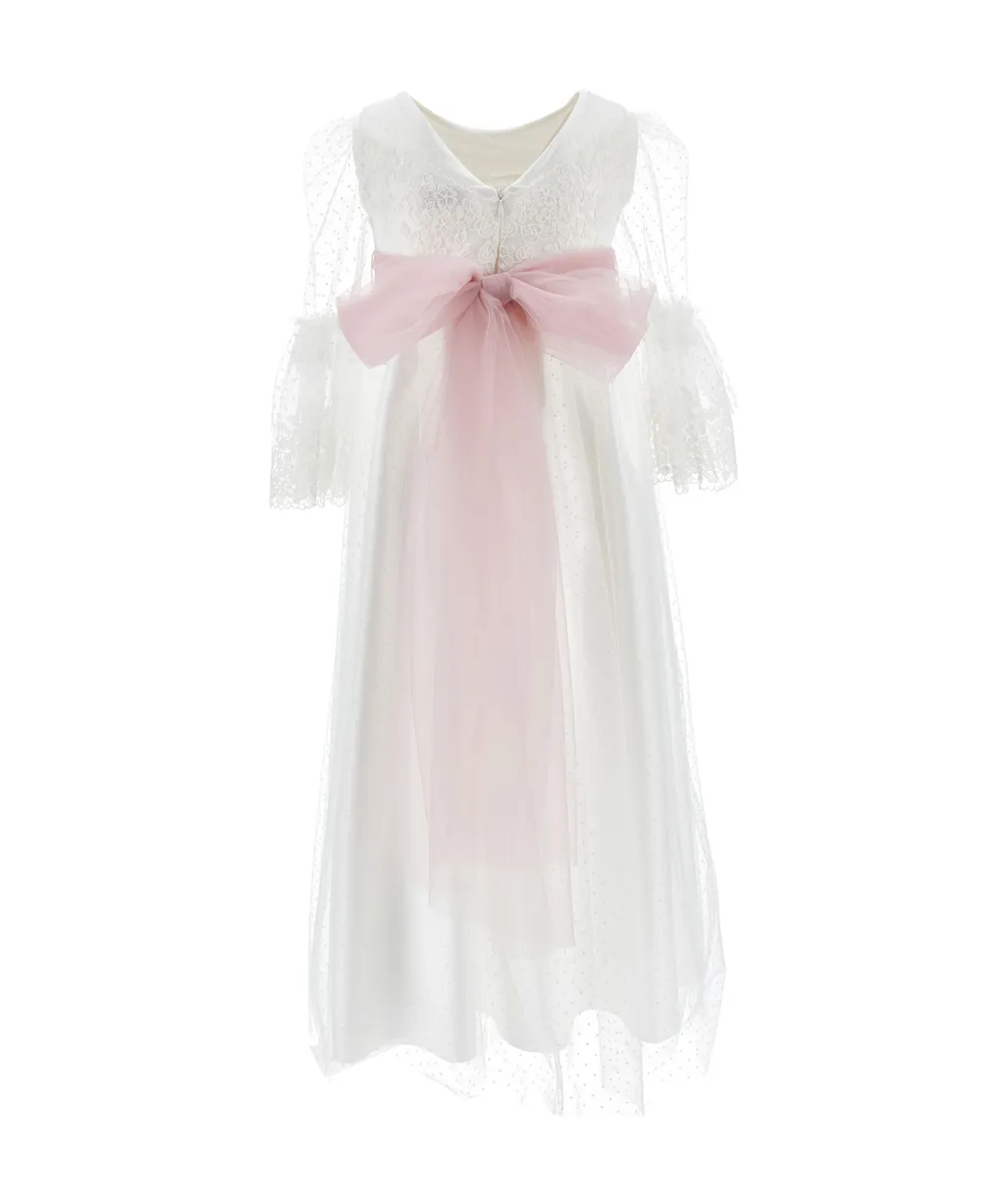 Floral-Embroidery Dress