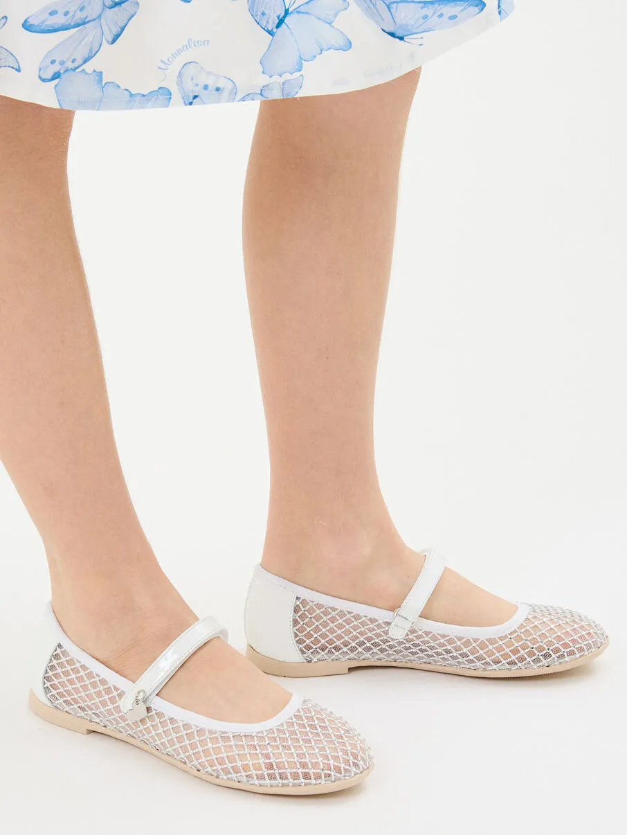 Crystal-Embellished Ballet Flats