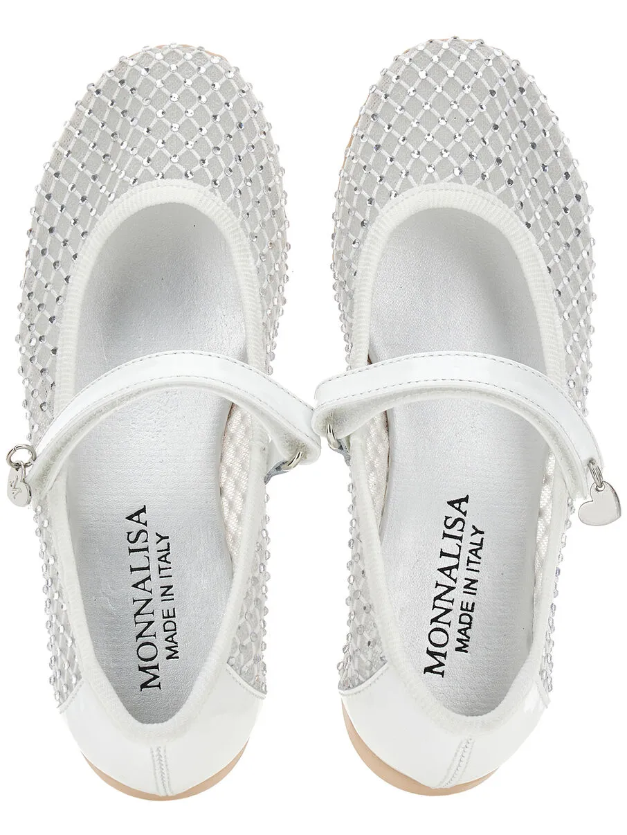 Crystal-Embellished Ballet Flats