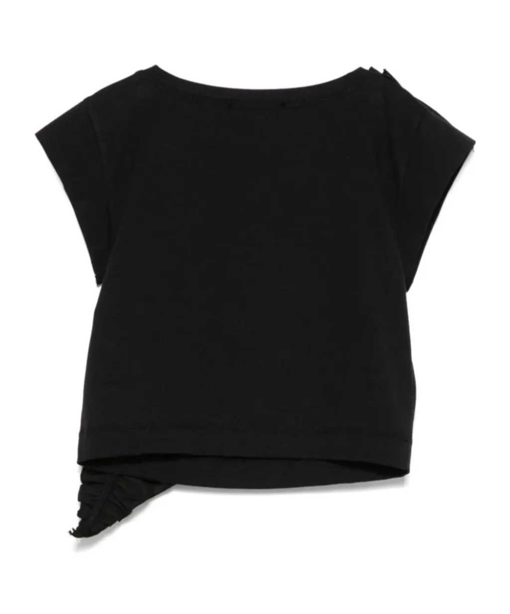 Ruffled-Trim T-Shirt