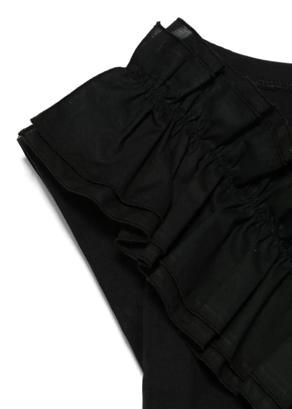 Ruffled-Trim T-Shirt