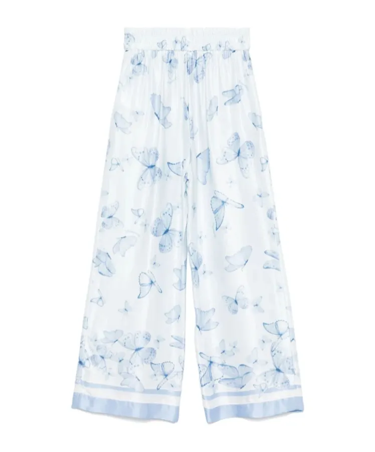 Butterfly-Print Trousers