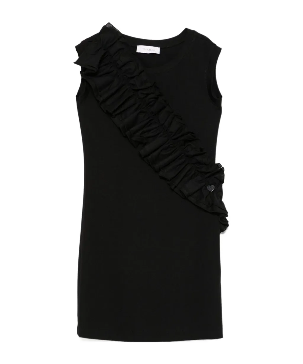 Ruffled-Trim Dress