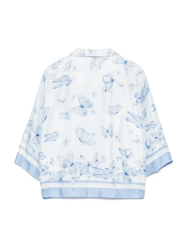 Butterfly-Print Shirt