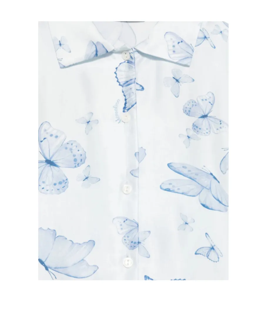 Butterfly-Print Shirt