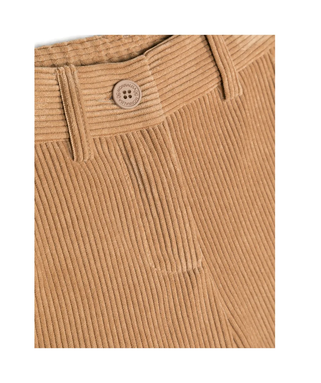 Corduroy Straight-Leg Trousers