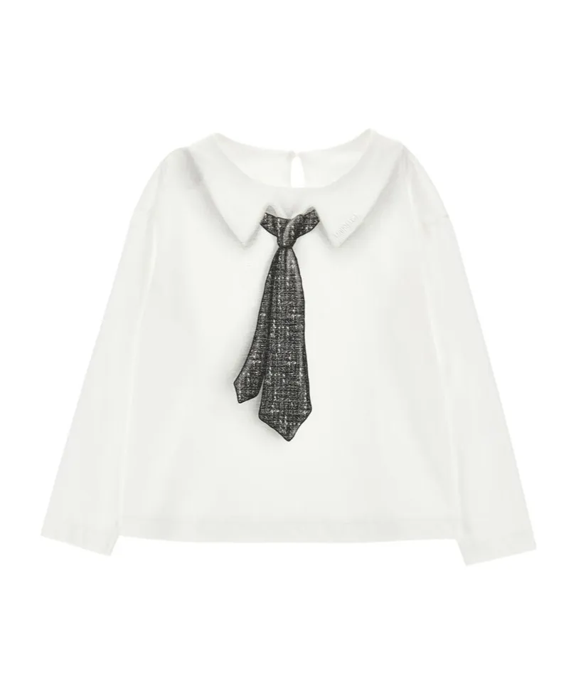 Tie-Print Cotton T-Shirt