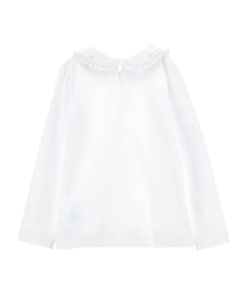 Logo Embellished Straight Hem Shirt