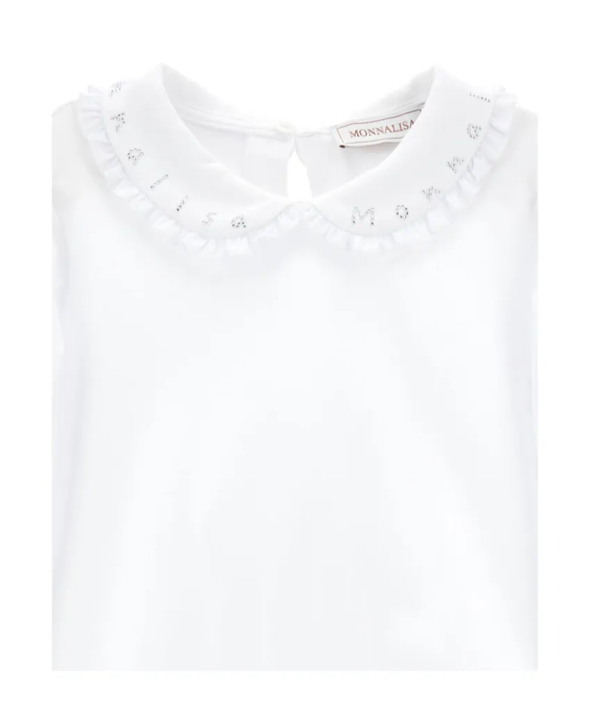 Logo Embellished Straight Hem Shirt