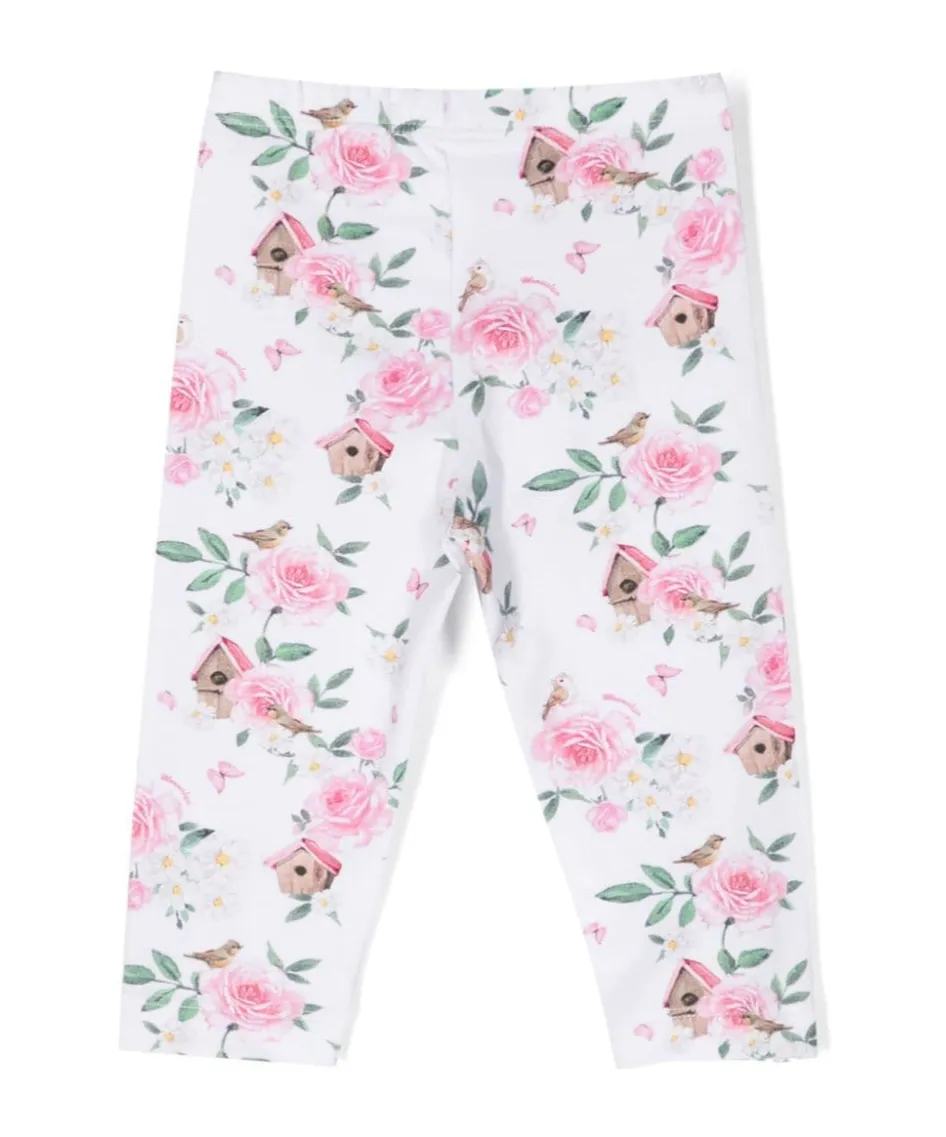 Floral-Print Jersey Leggings