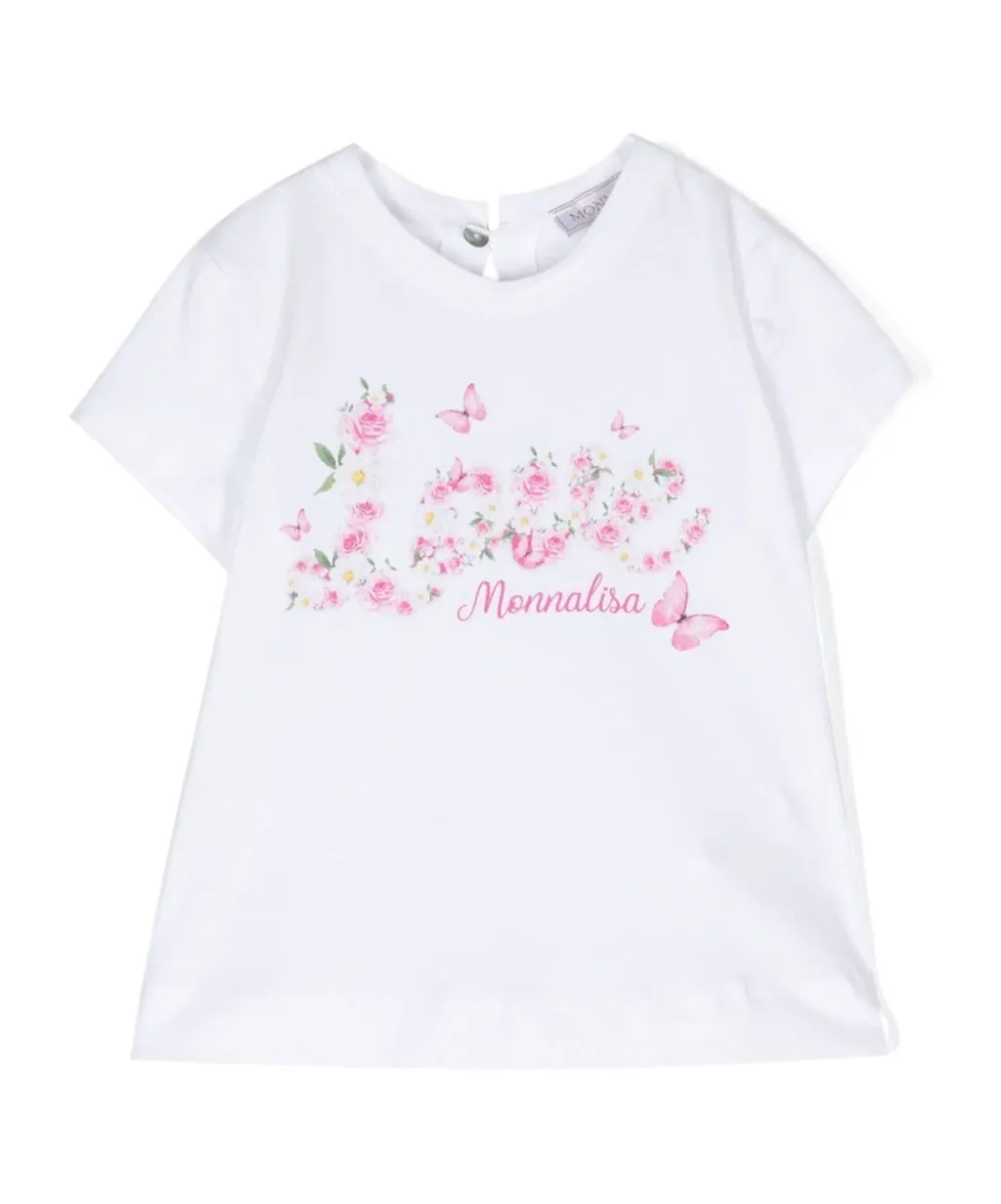 St. Love Rose-Print Cotton T-Shirt