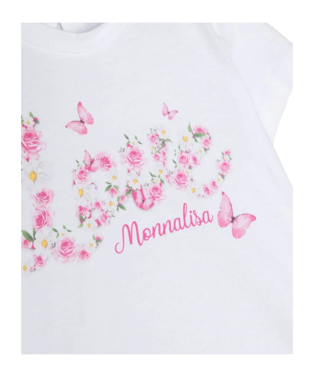 St. Love Rose-Print Cotton T-Shirt