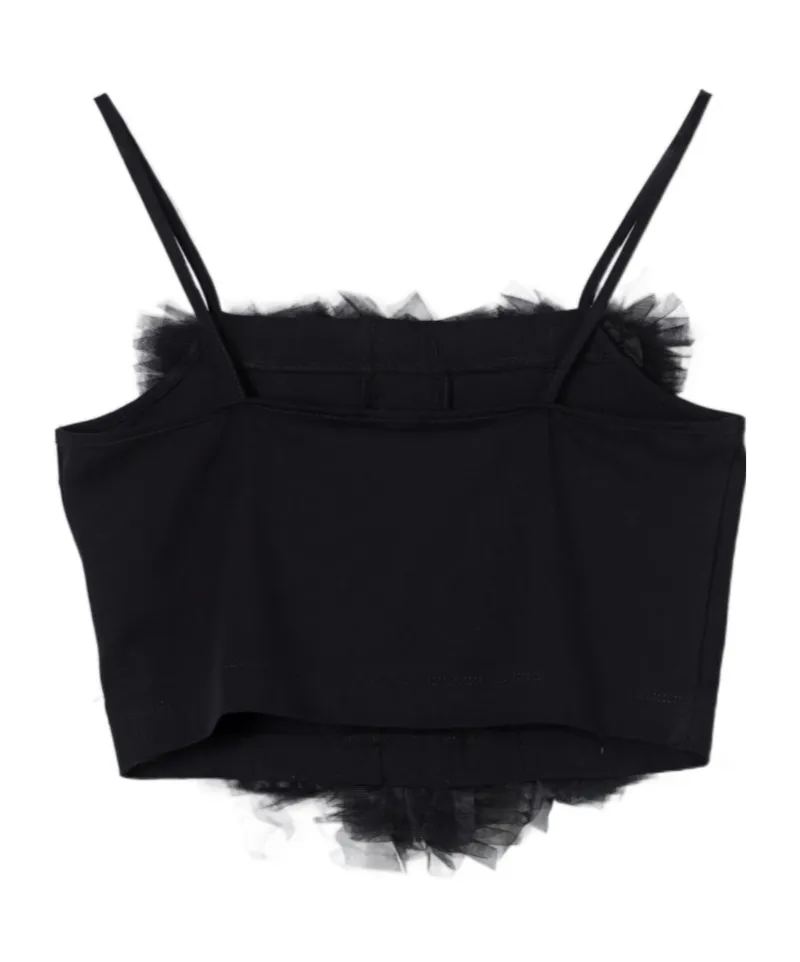 Tulle Ruffled Top