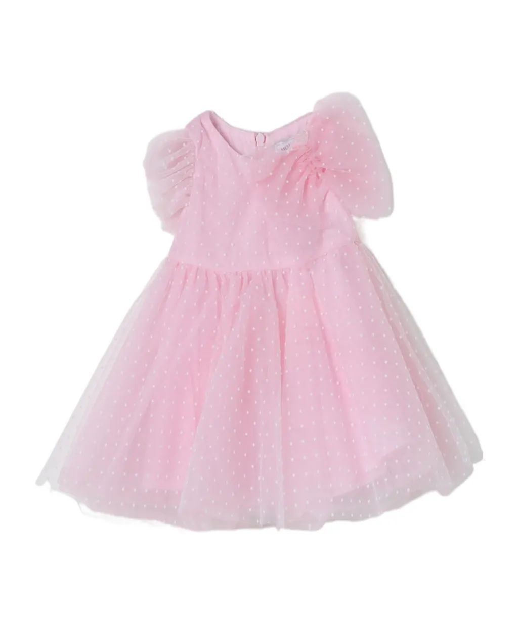 Point D’Esprit Flared Dress