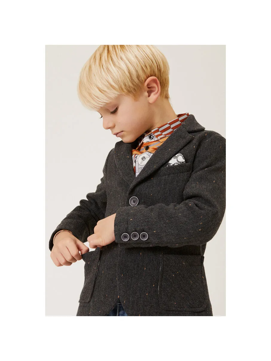 Single-Breasted Notched Blazer